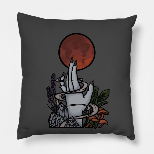 Under the Blood Moon Pillow by MegaChomps