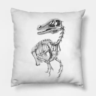 Raptor Skeleton Pillow