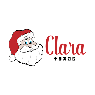 Santa Clara Texas Christmas Holiday Claus Design T-Shirt