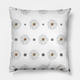 Daisy and Dots Pillow