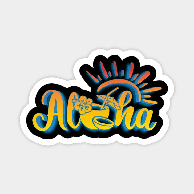 Aloha Magnet by goldstarling