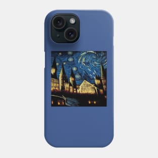 Starry Night Wizarding School Van Gogh Phone Case