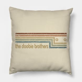 The Doobie Brothers Cassette Stripes Pillow