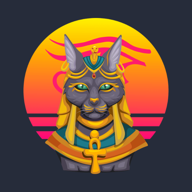 Bastet Egyptian Cat Goddess by soulfulprintss8