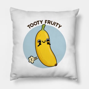 Tooty Fruity Funny Fruit Pun Pillow