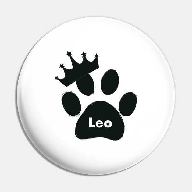 Leo cat name made of hand drawn paw prints Pin by GULSENGUNEL