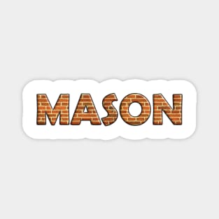 Mason, Craftsmans, Bricklayer, Construction, Wall Magnet
