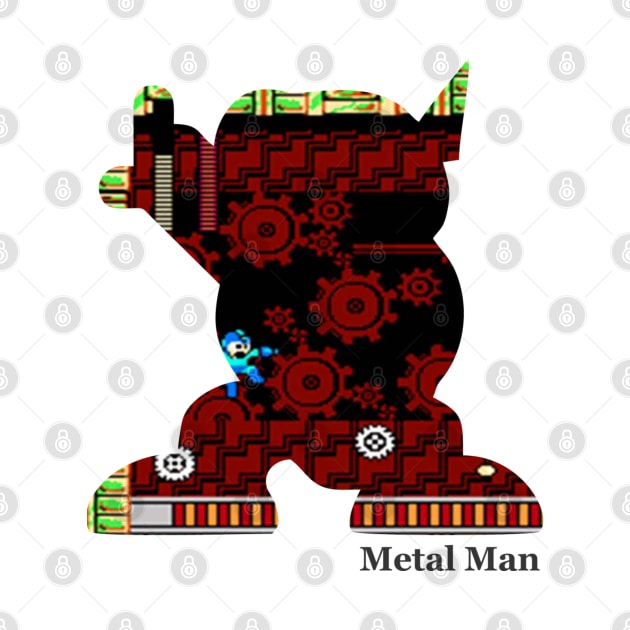 Metal Man Silhouette - Mega Man 2 by Desperado902