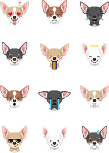 Chihuahua Dog Emoji Magnet