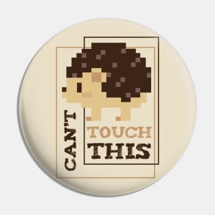 Can't Touch This | Hedgehog Pin