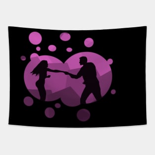 Romantic purple bubble Tapestry