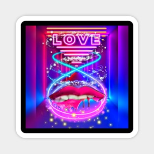 Love Lit Lips Magnet