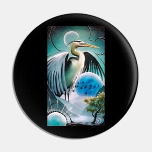 The Great Blue Heron Pin