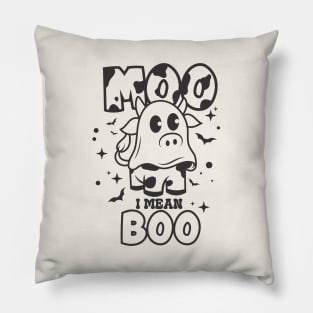 Moo I Mean Boo Pillow