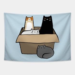 Cats in a Box Tapestry