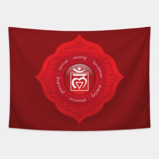 Root Chakra Mandala - 54 Tapestry