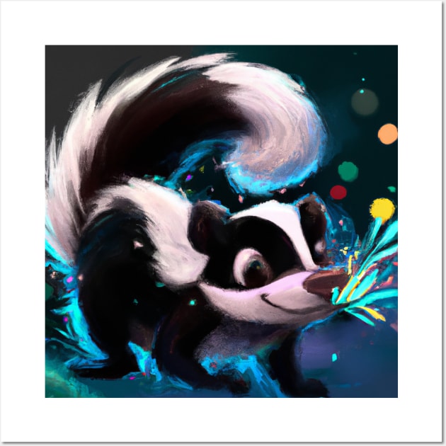 draw cute skunks