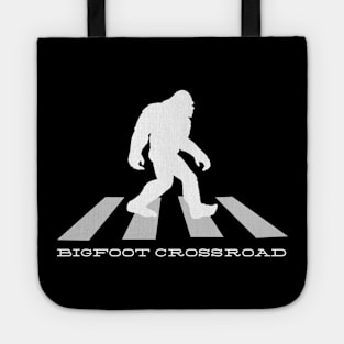 Funny Bigfoot Silhouette Hide And Seek Crossing The Road Tote