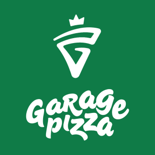 Garage Pizza White Logo Small T-Shirt