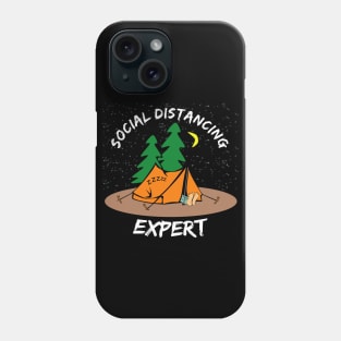 Social Distancing Expert, Funny Camping Social Distancing Champion 2020 Phone Case