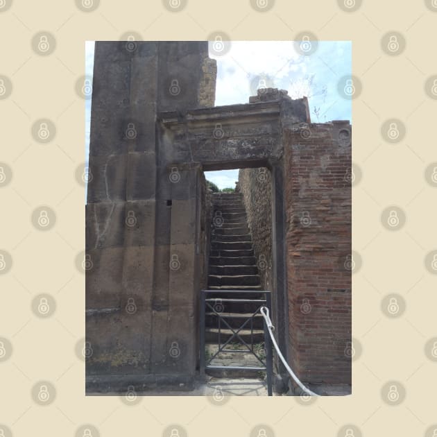 Pompeii Stairway near Mt. Vesuvius, Naples, Italy by djrunnels