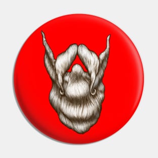 Santa beard Pin