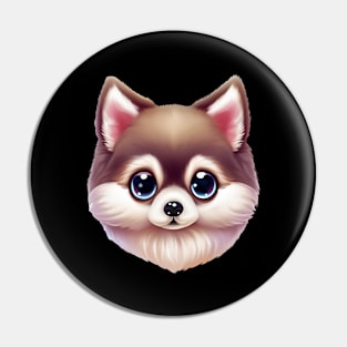 Barkfectly Pawsome Pomsky Pin