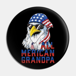 All Merican Grandpa Pin