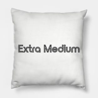 Extra Medium Black Pillow