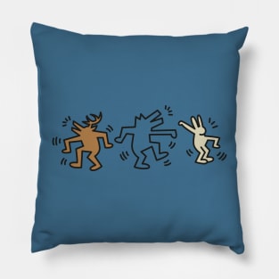 Dancing with the beasts Pillow