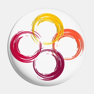 Energy Circle. Design with Vibrant Colors Pin