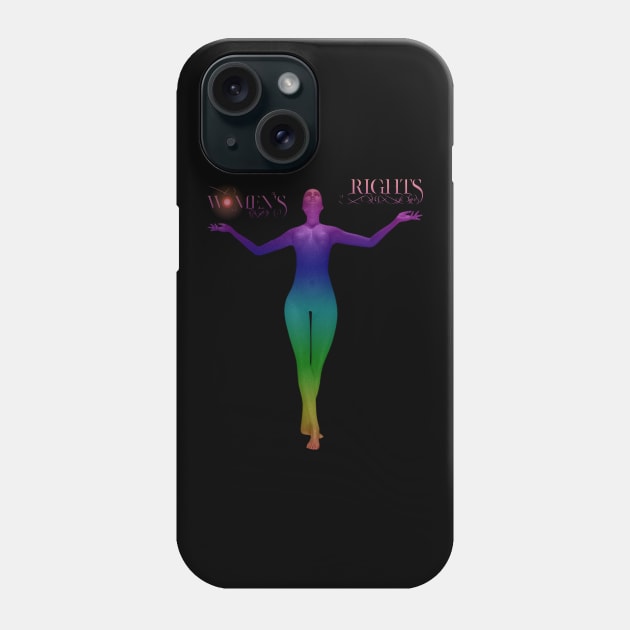 Womens Rights Rainbow Pride Phone Case by neogu