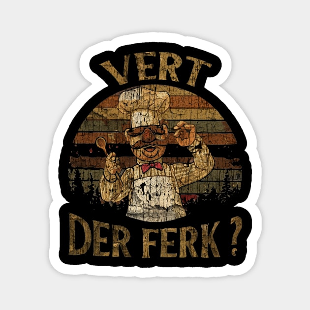 vert der ferk retrocolor Magnet by driveclassics.workshop