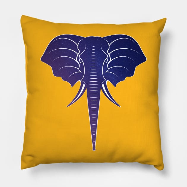 Elephant Style 5 Pillow by Chachivectordesigns 