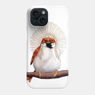 Native American Sparrow Bird Phone Case