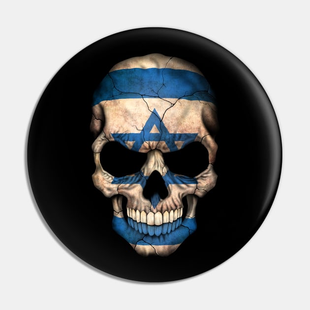 Israeli Flag Skull Pin by jeffbartels