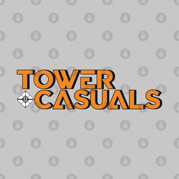 Tower Casuals Logo Orange Blue Blue by Tower Casuals: The Destiny Podcast