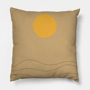 Abstract Sunset Pillow