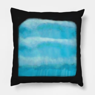 Watercolor Ocean Waves Pillow