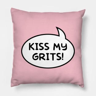 "Kiss My Grits!" Word Balloon Pillow