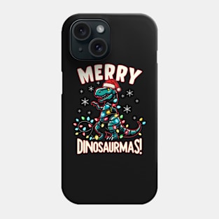 Funny Dinosaur Gifts Men Women Kids Dinosaur Ugly Christmas Phone Case