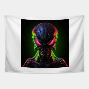 Alien Neon Art 3 Tapestry