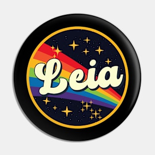 Leia // Rainbow In Space Vintage Style Pin