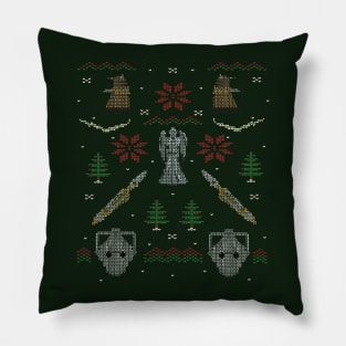 Ugly Villain Who Christmas Sweater Pillow