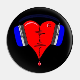 Heart Of Music Pin