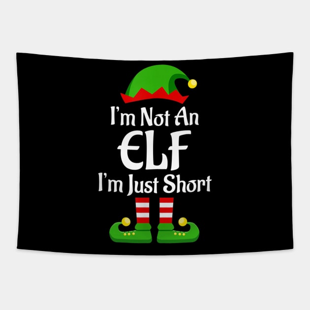 I'm Not An Elf Family Christmas Pjs Matching Men Women Kids Tapestry by Jsimo Designs