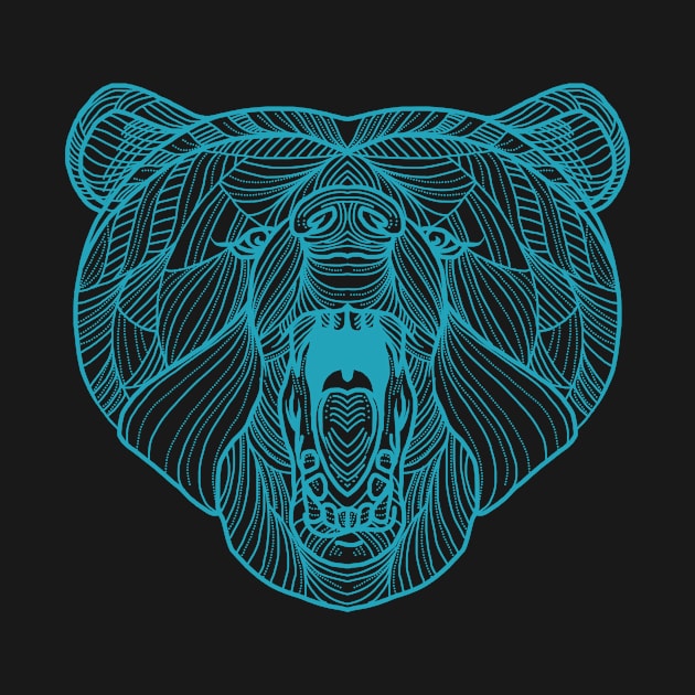 Blue bear by Luckyart11