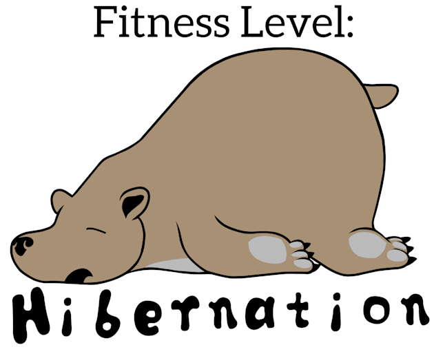 Fitness Level: Hibernation Kids T-Shirt by TimAddisonArt