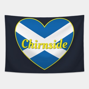 Chirnside Scotland UK Scotland Flag Heart Tapestry