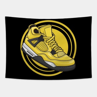 AJ 4 Retro Lightning Sneaker Tapestry